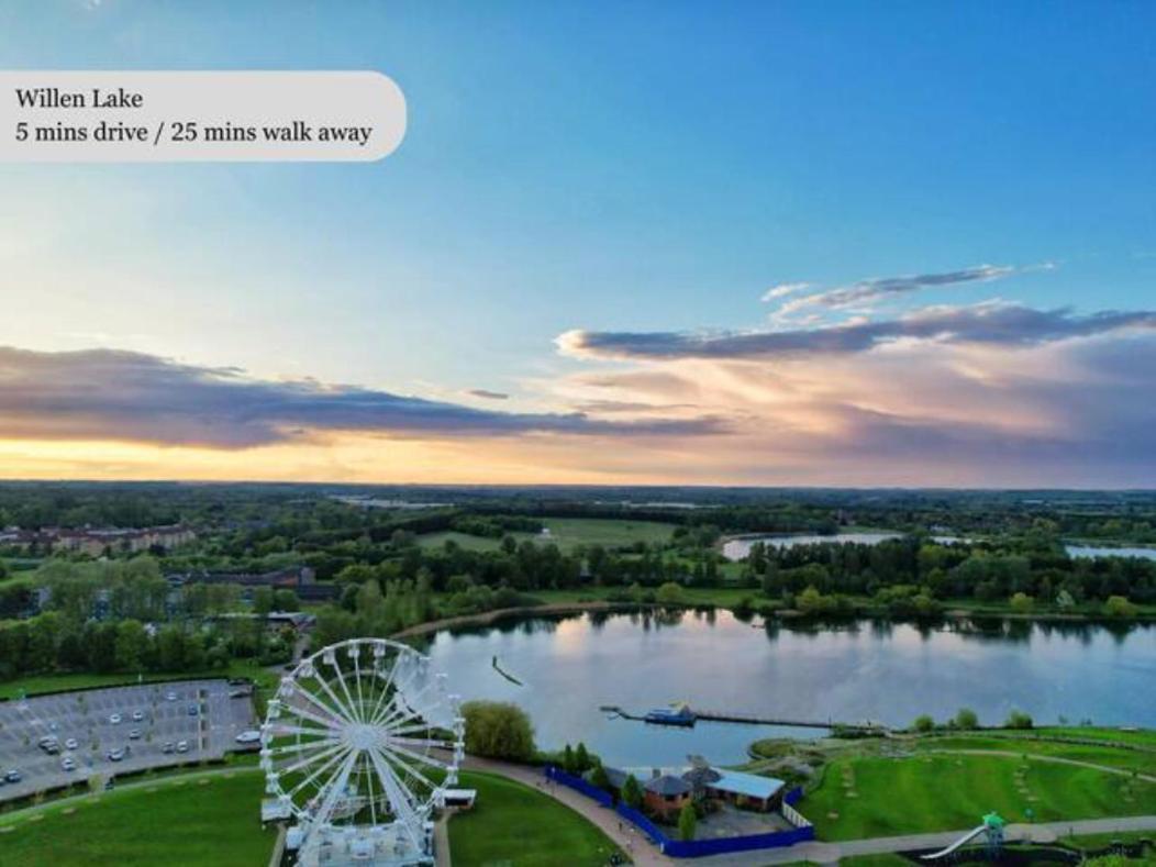 Luxury Campbell Park Apartments In Central Mk With Balcony, Free Parking & Smart Tv With Netflix By Yoko Property Milton Keynes Dış mekan fotoğraf