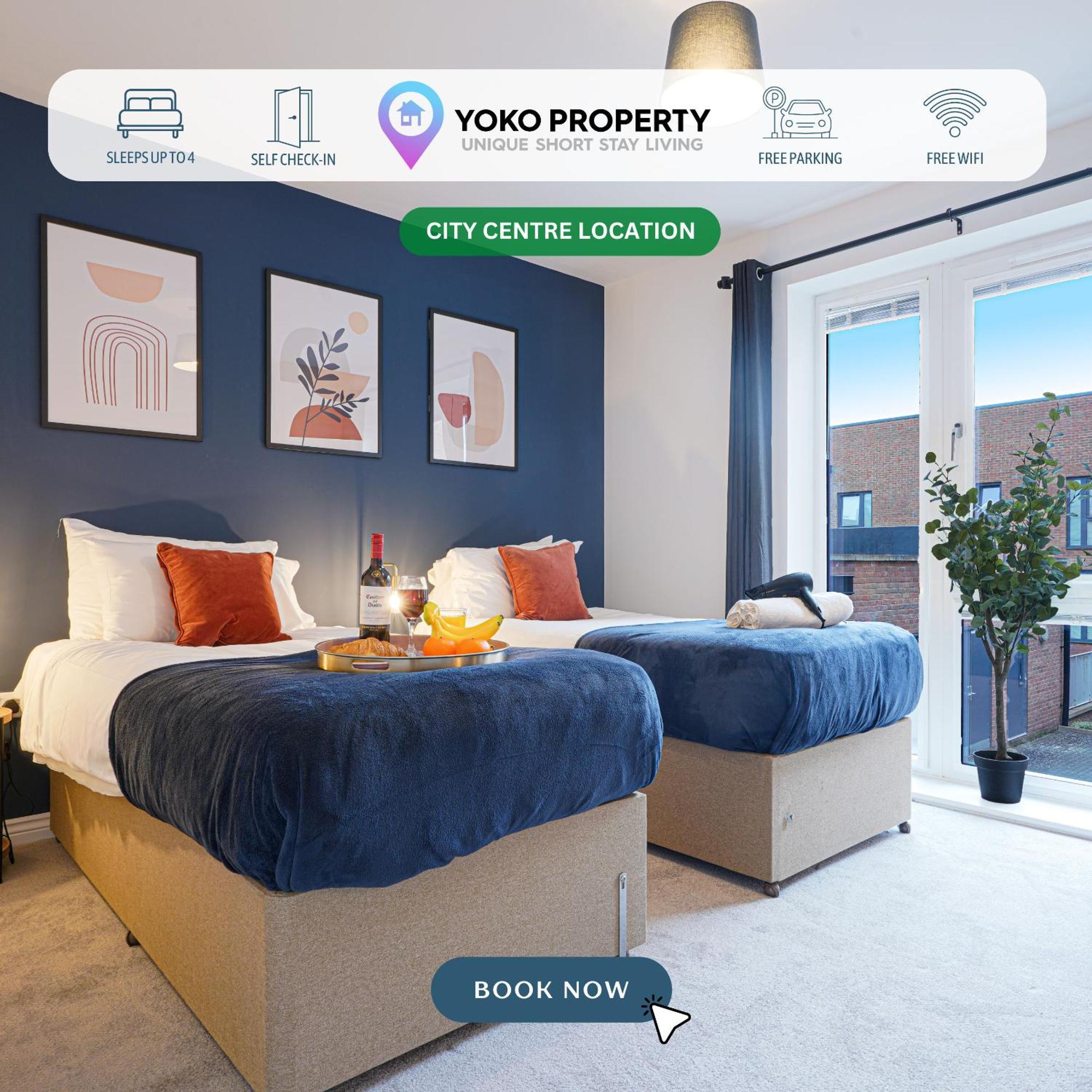 Luxury Campbell Park Apartments In Central Mk With Balcony, Free Parking & Smart Tv With Netflix By Yoko Property Milton Keynes Dış mekan fotoğraf